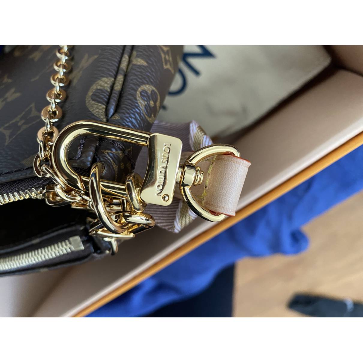 Louis Vuitton 2020 Brown Leather Monogram Multi Pouch Pochette Crossbo –  Lux Second Chance