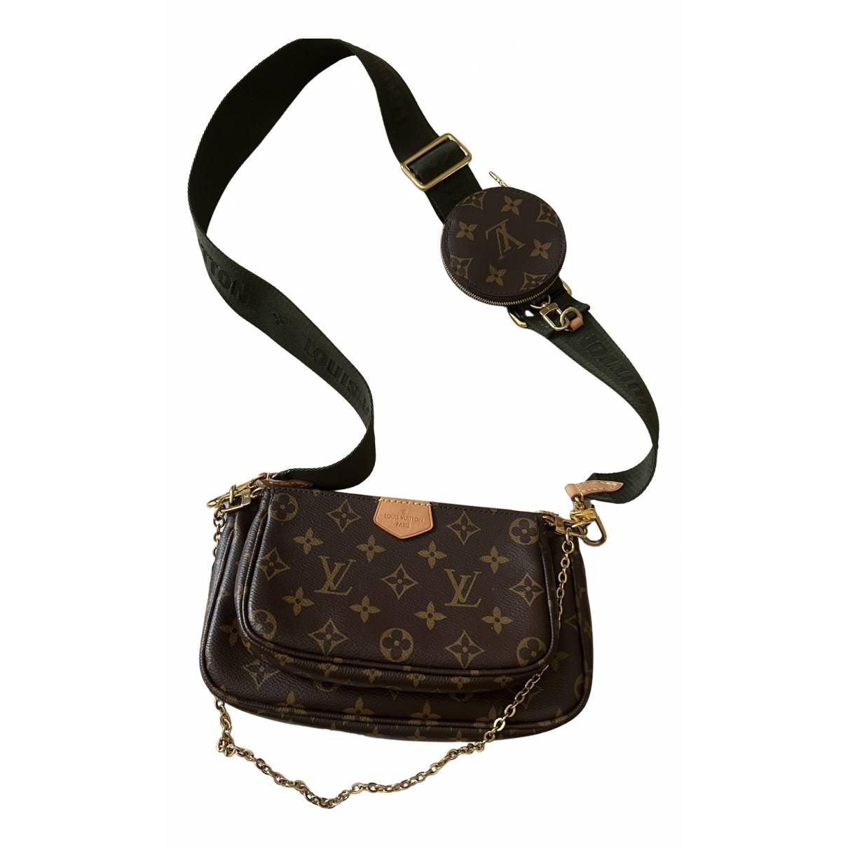 Multi pochette accessoires leather handbag Louis Vuitton Brown in