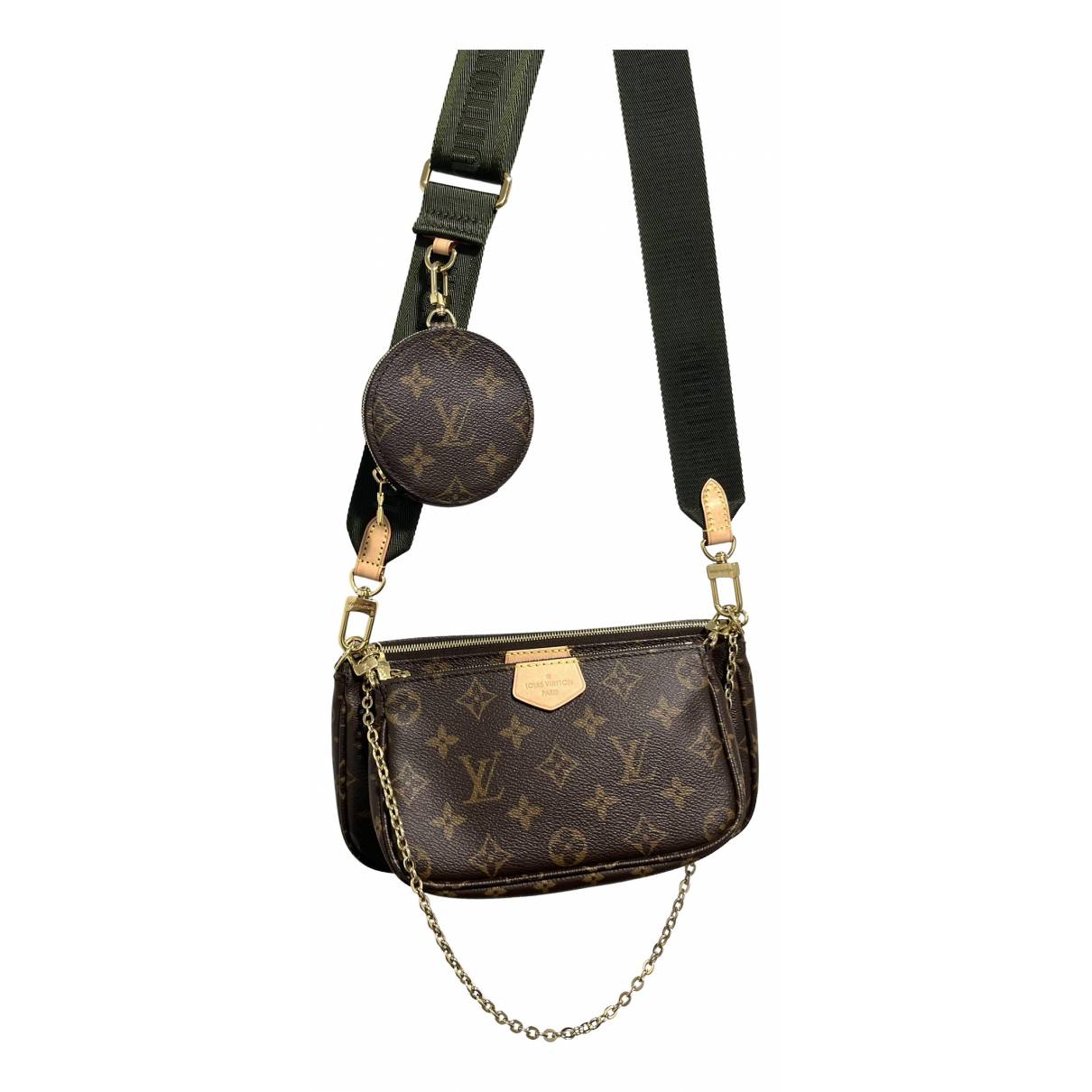 Multi pochette accessoires leather crossbody bag Louis Vuitton Brown in  Leather - 27242595