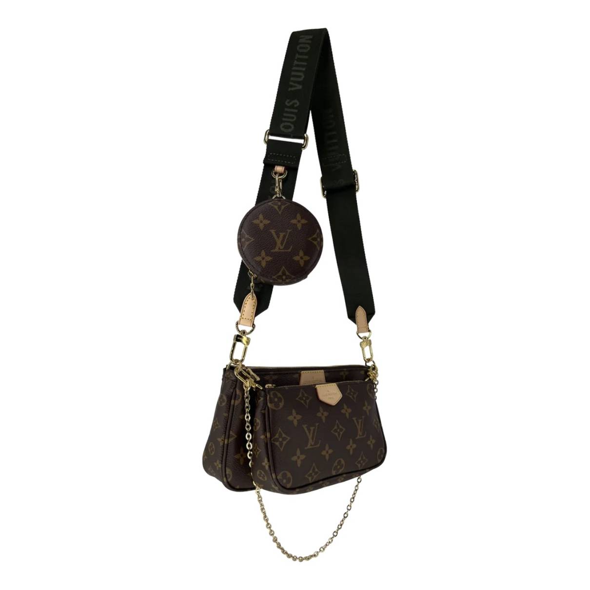 Louis Vuitton - Authenticated Multi Pochette Accessoires Handbag - Leather Brown Plain for Women, Never Worn