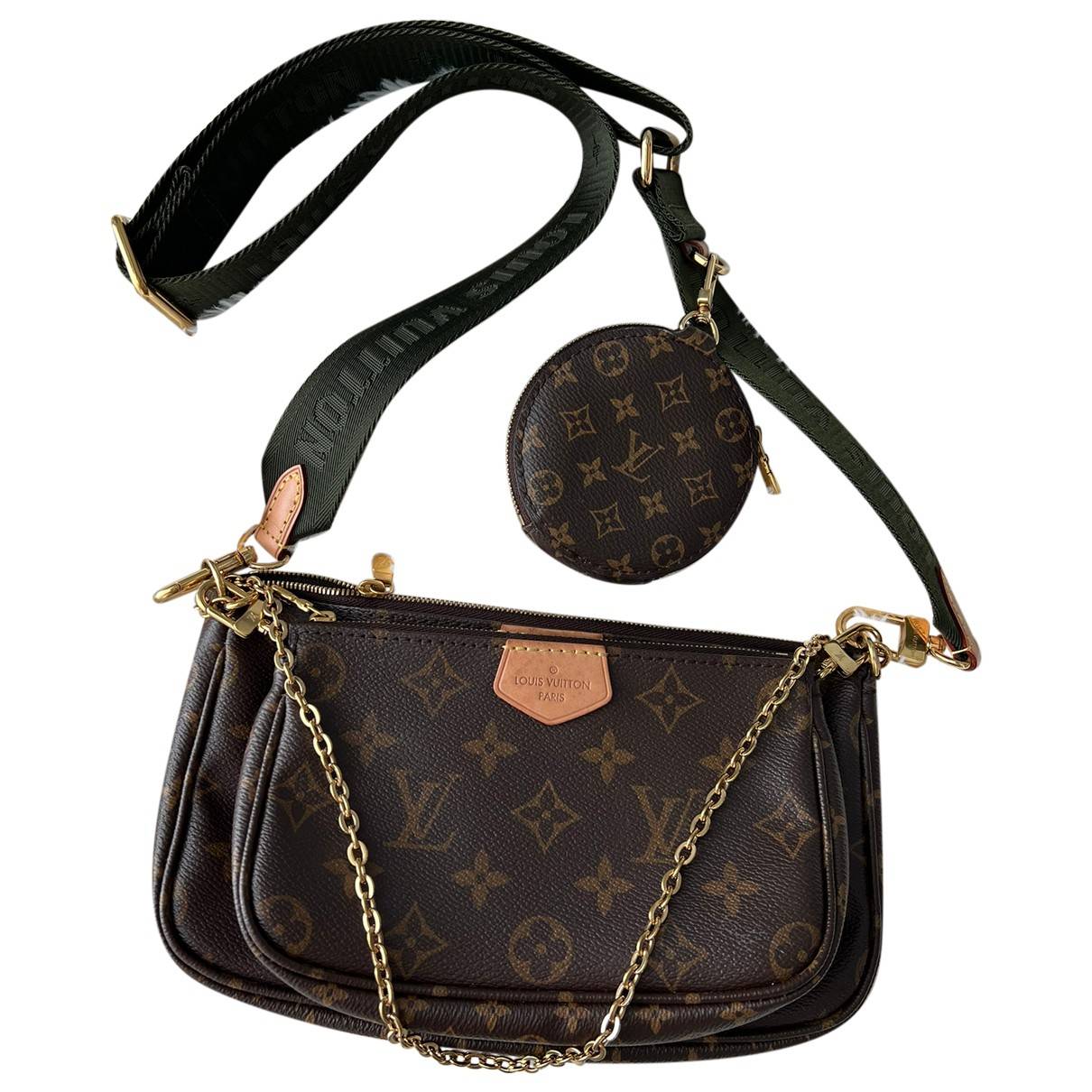 Multi pochette accessoires leather crossbody bag Louis Vuitton Brown in  Leather - 30968835