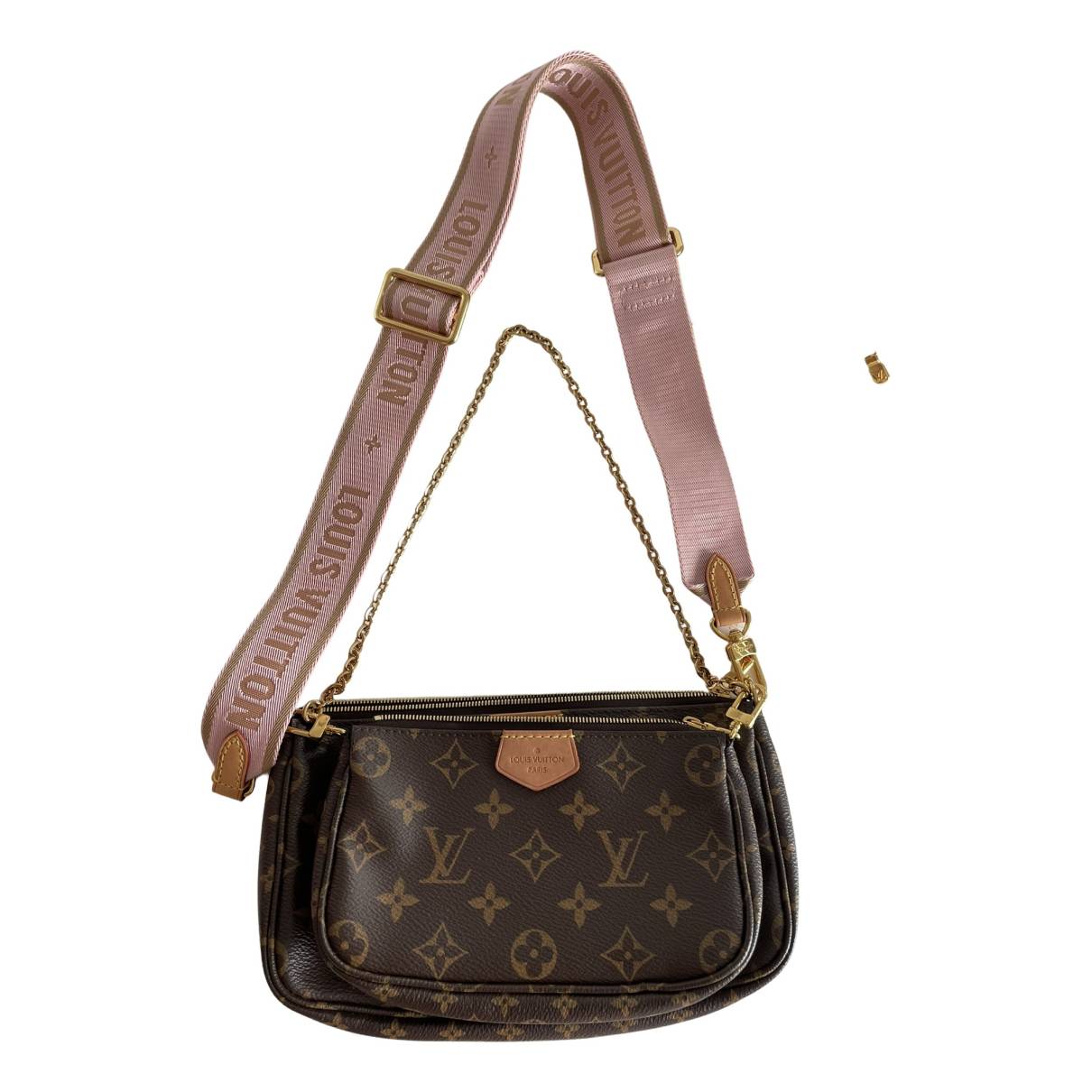 Multi pochette accessoires leather crossbody bag Louis Vuitton Brown in  Leather - 32630660