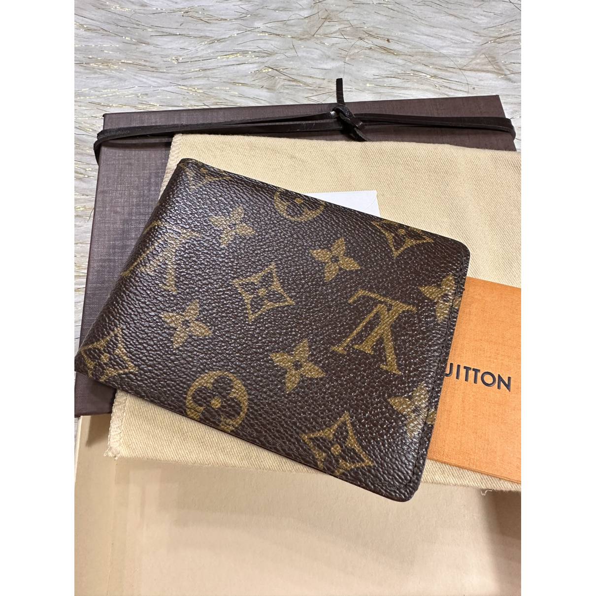 small brown lv wallet