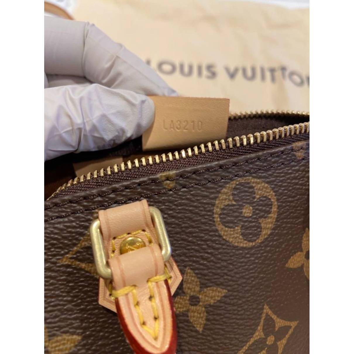 Nano speedy / mini hl cloth mini bag Louis Vuitton Brown in Cloth - 33872113