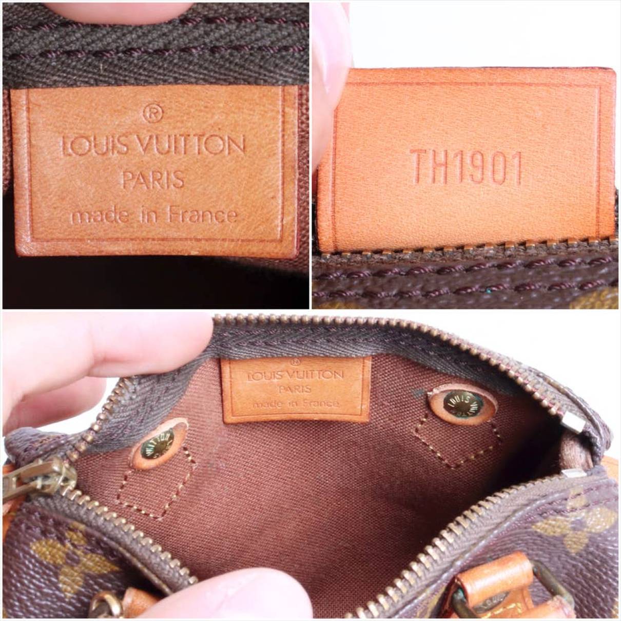 Nano speedy / mini hl leather crossbody bag Louis Vuitton Brown in Leather  - 20601176
