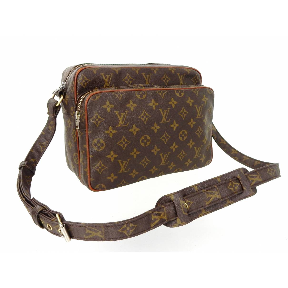 Nile leather crossbody bag Louis Vuitton Brown in Leather - 31878091