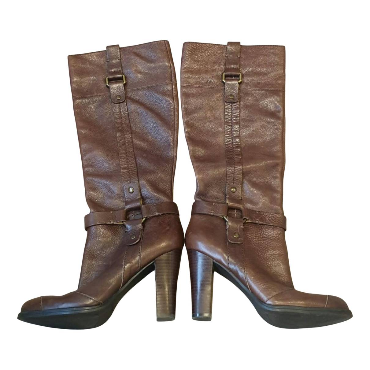 Leather western boots Nine West
