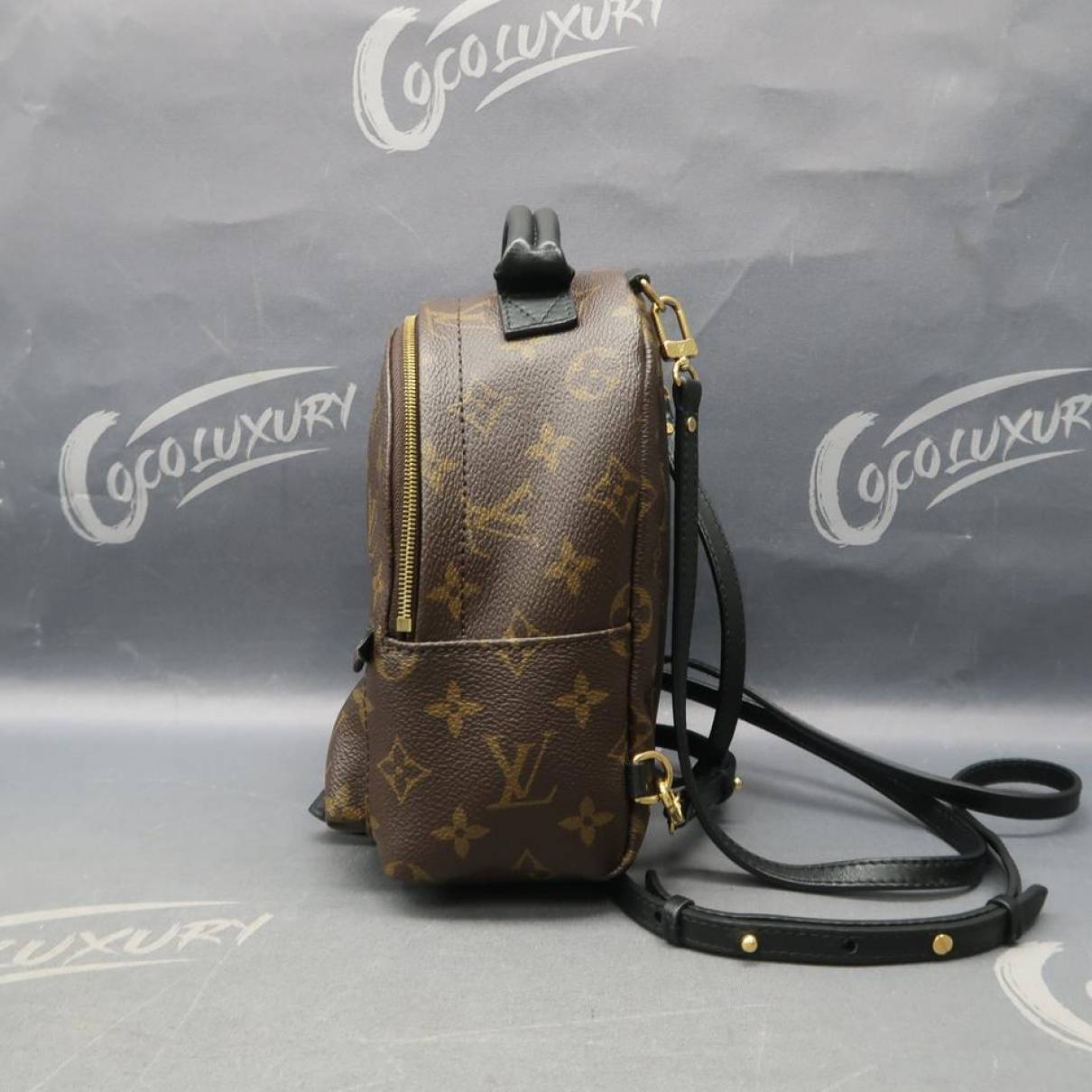 Palm springs leather backpack Louis Vuitton Brown in Leather - 26868977