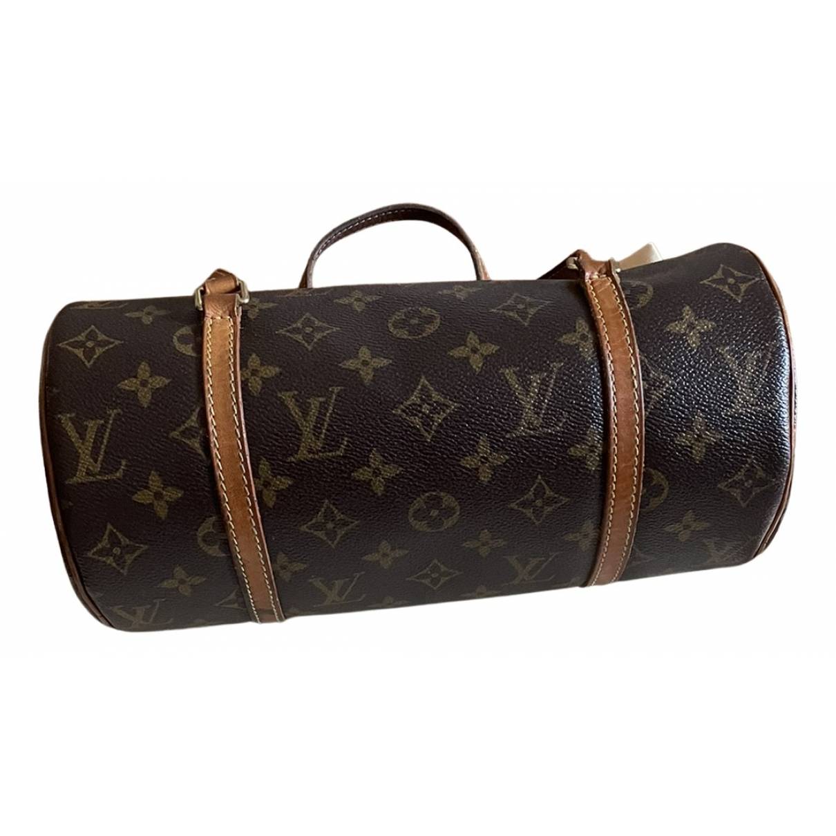Papillon leather handbag Louis Vuitton Brown in Leather - 25785650