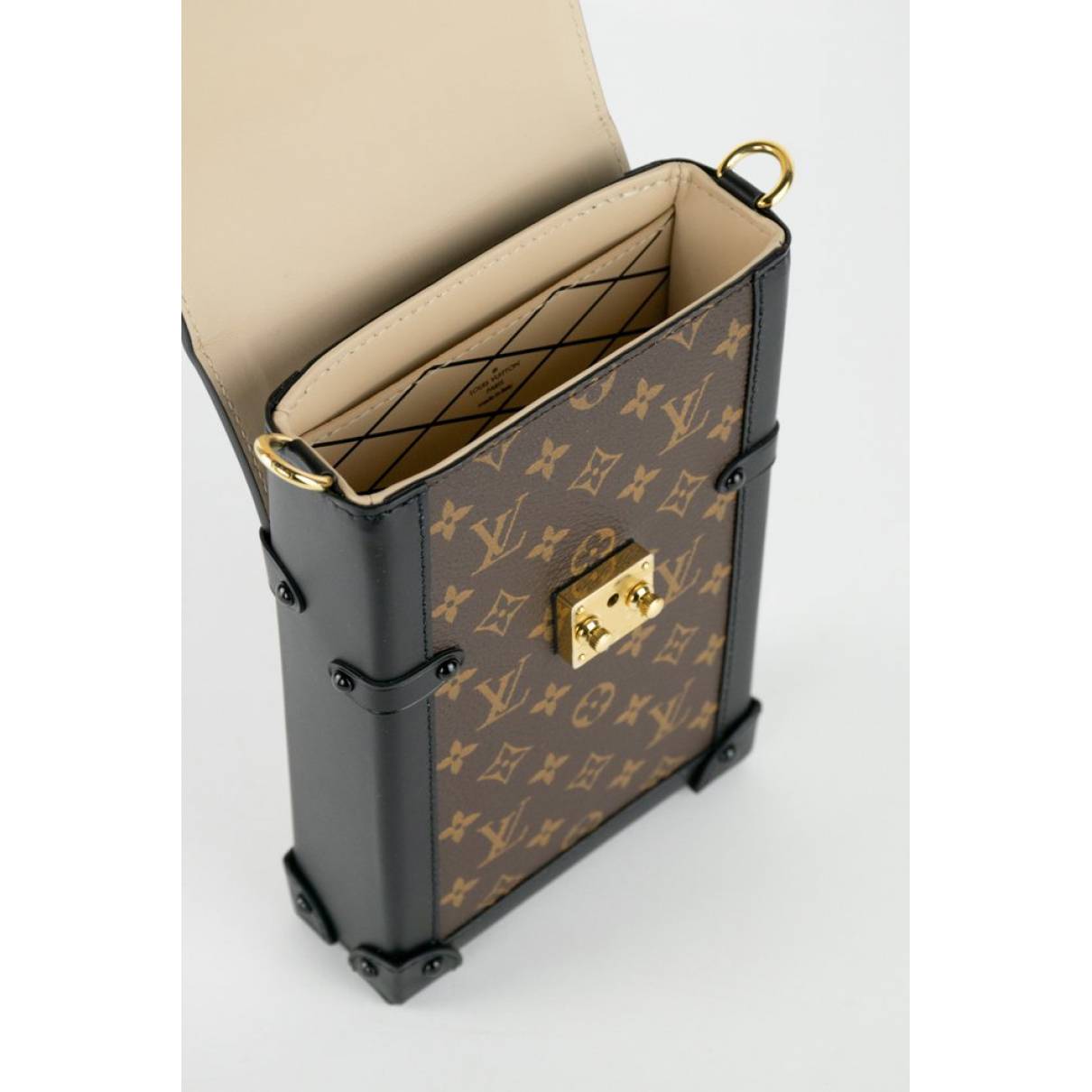 Louis Vuitton Vertical Clutch Box Brown in Coated Canvas - US