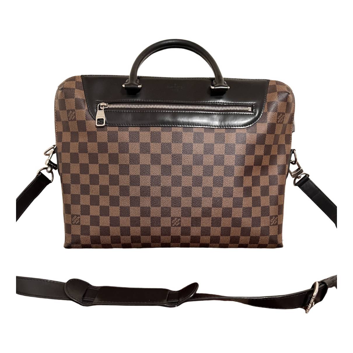 Porte documents jour leather weekend bag Louis Vuitton Brown in Leather -  29604804