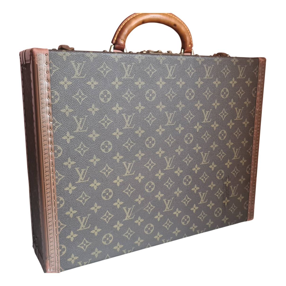 President leather travel bag Louis Vuitton Brown in Leather - 30678285