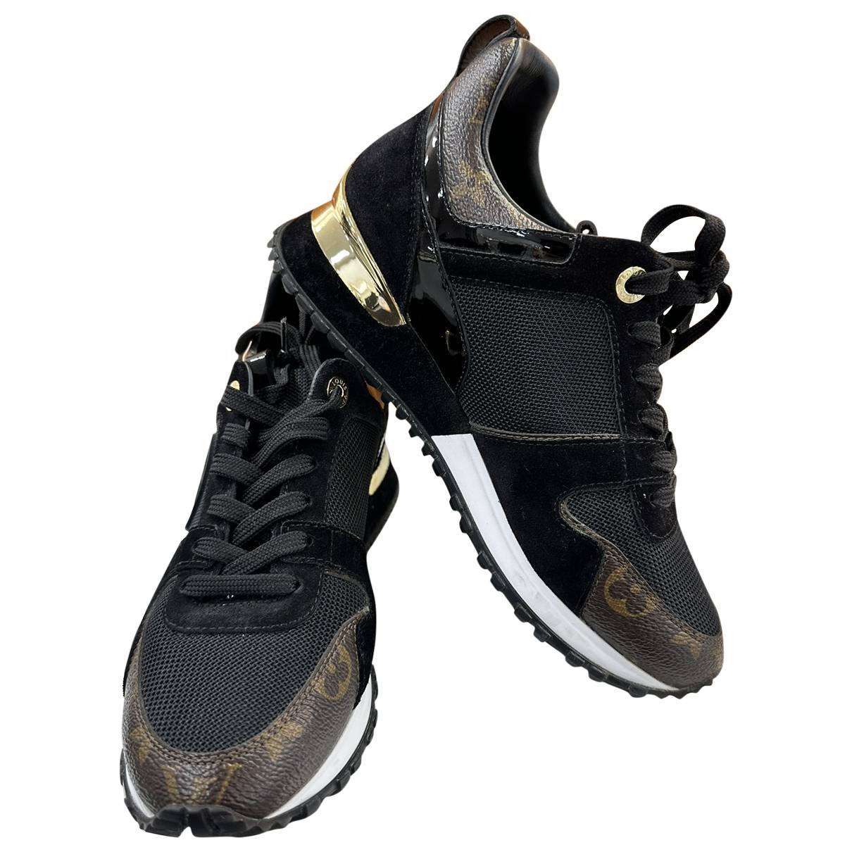 Run away leather trainers Louis Vuitton Black size 36 EU in