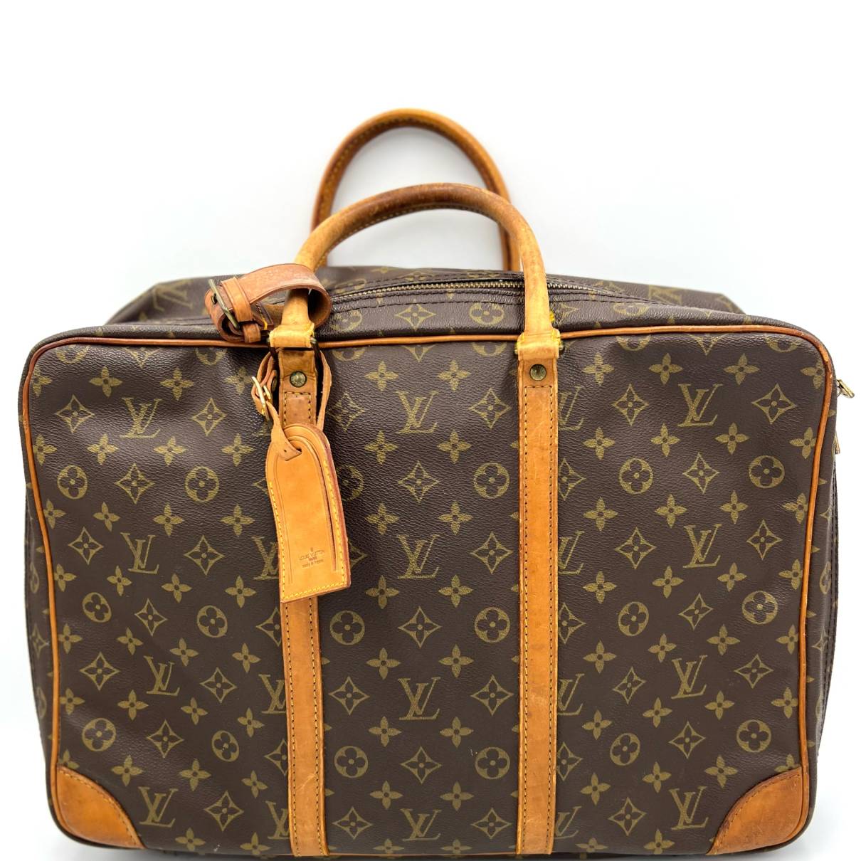 Vintage 80s Louis Vuitton Sirius Brown LV Monogram Travel Bag