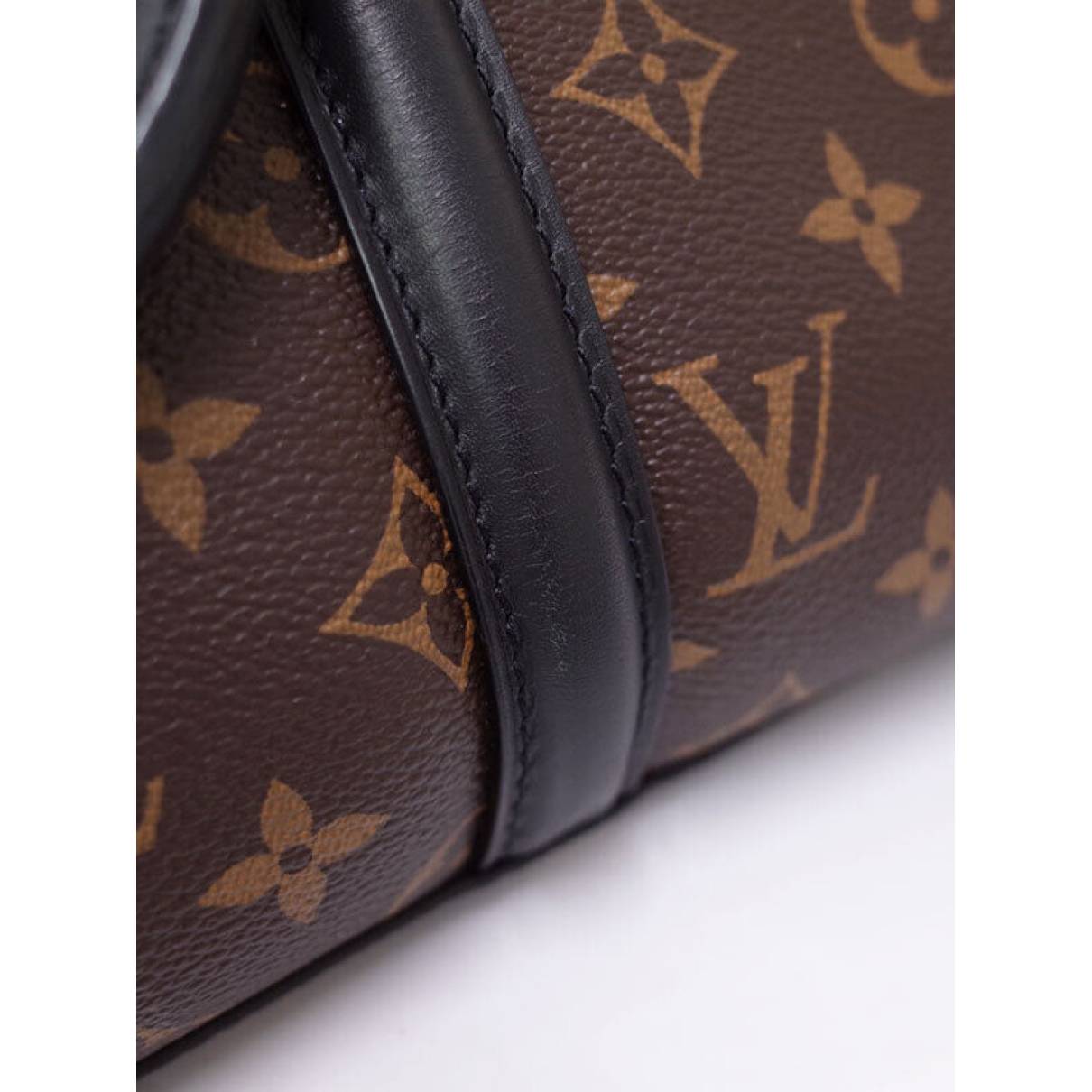 Louis Vuitton - Authenticated Soufflot Handbag - Leather Brown Plain for Women, Good Condition