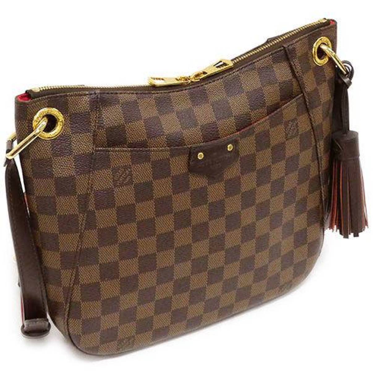 South bank leather crossbody bag Louis Vuitton Brown in Leather - 32151865