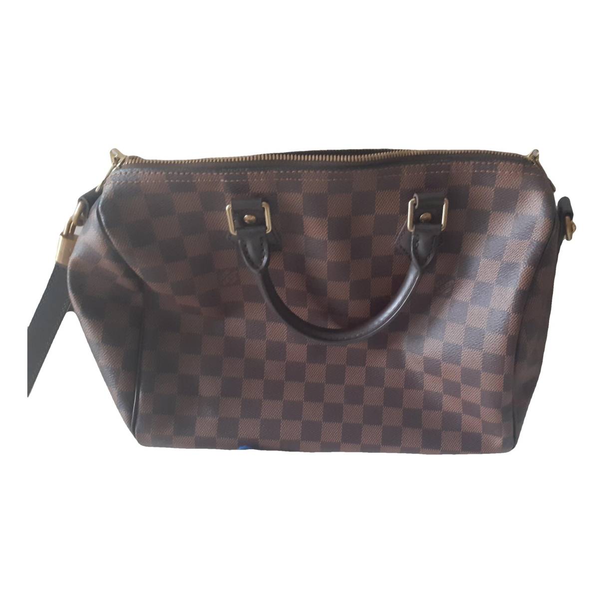 Speedy bandoulière leather crossbody bag Louis Vuitton Brown in Leather -  36038827