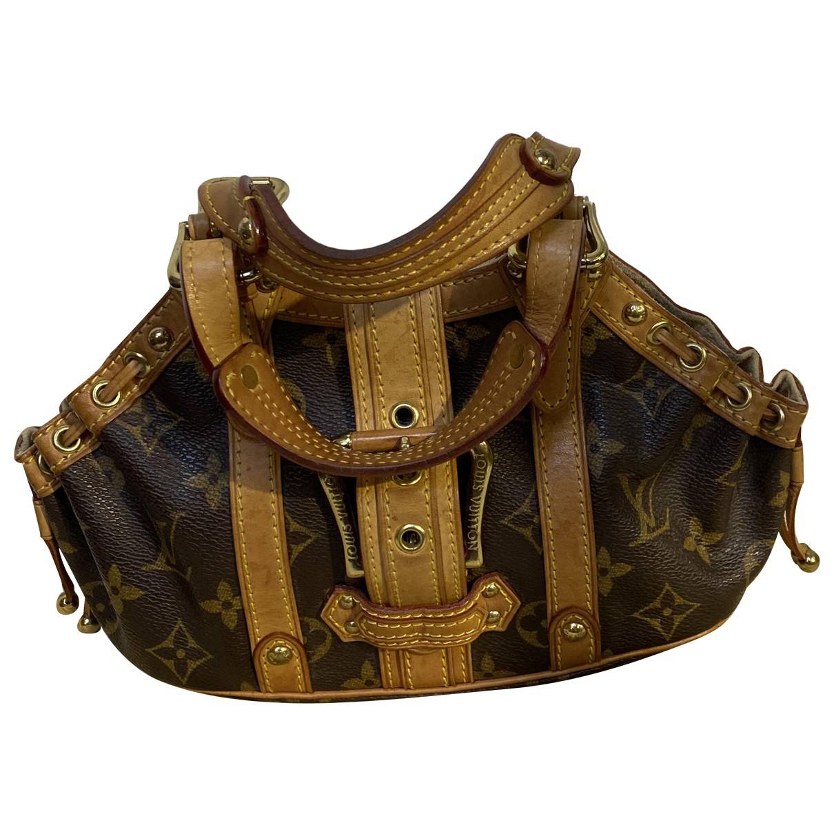 Theda leather bag Louis Vuitton Brown in Leather - 31947874