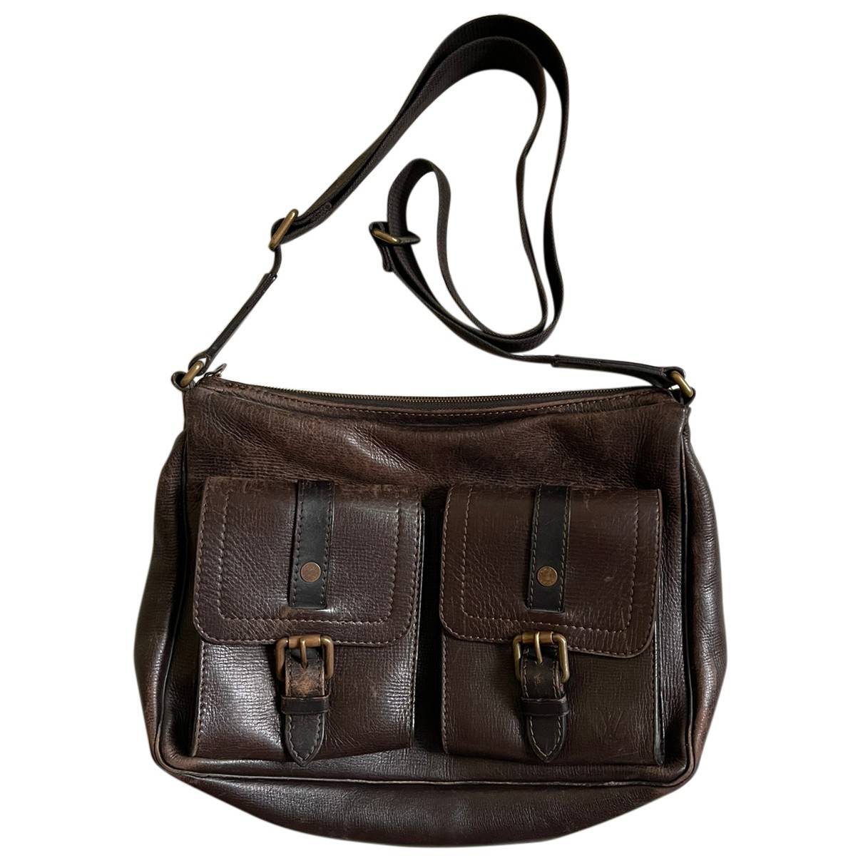 Utah leather satchel Louis Vuitton Brown in Leather - 23264825