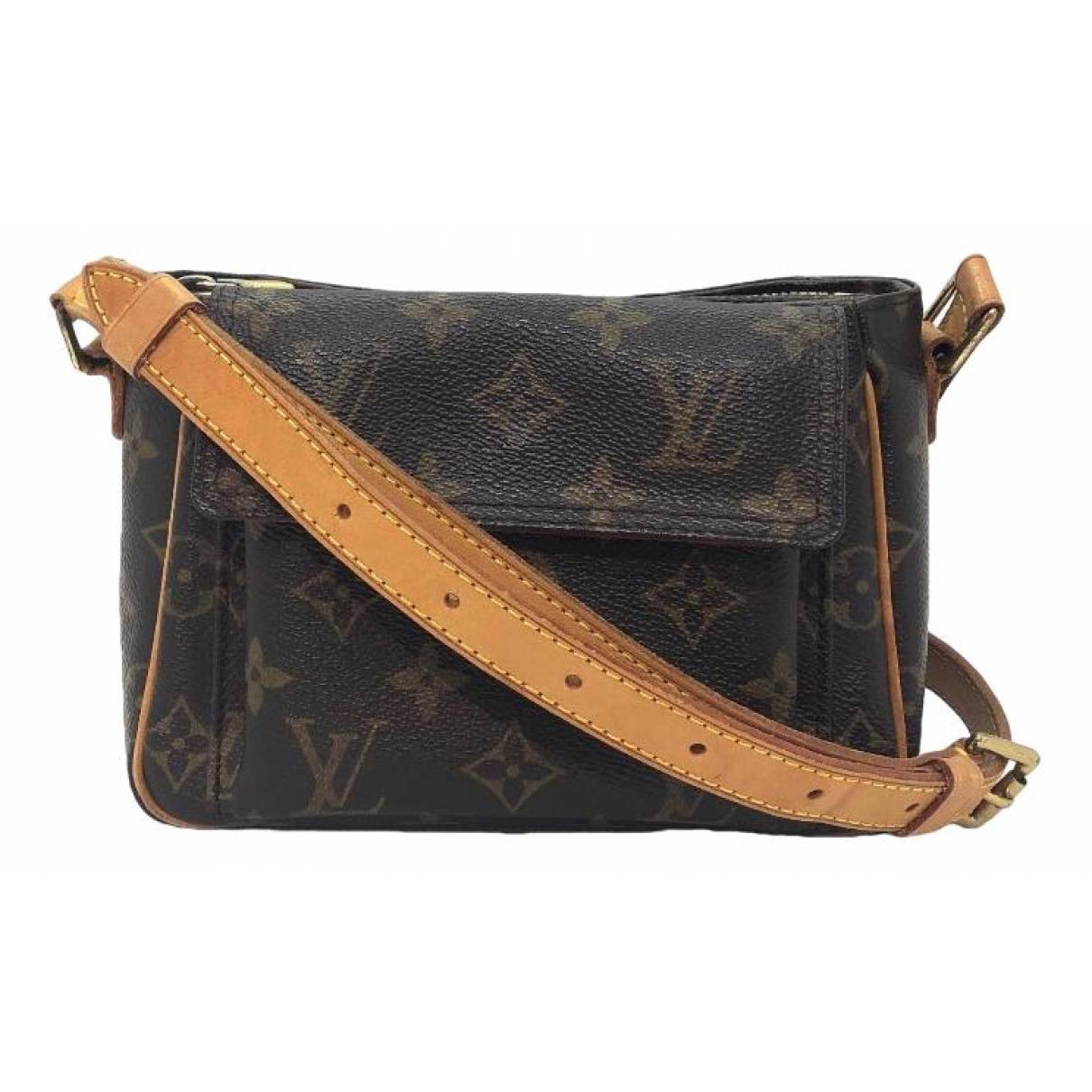 Viva cité leather handbag Louis Vuitton Brown in Leather - 35276742