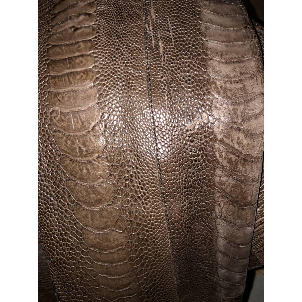 Ostrich jacket Gucci Brown size 46 IT in Ostrich - 9998208
