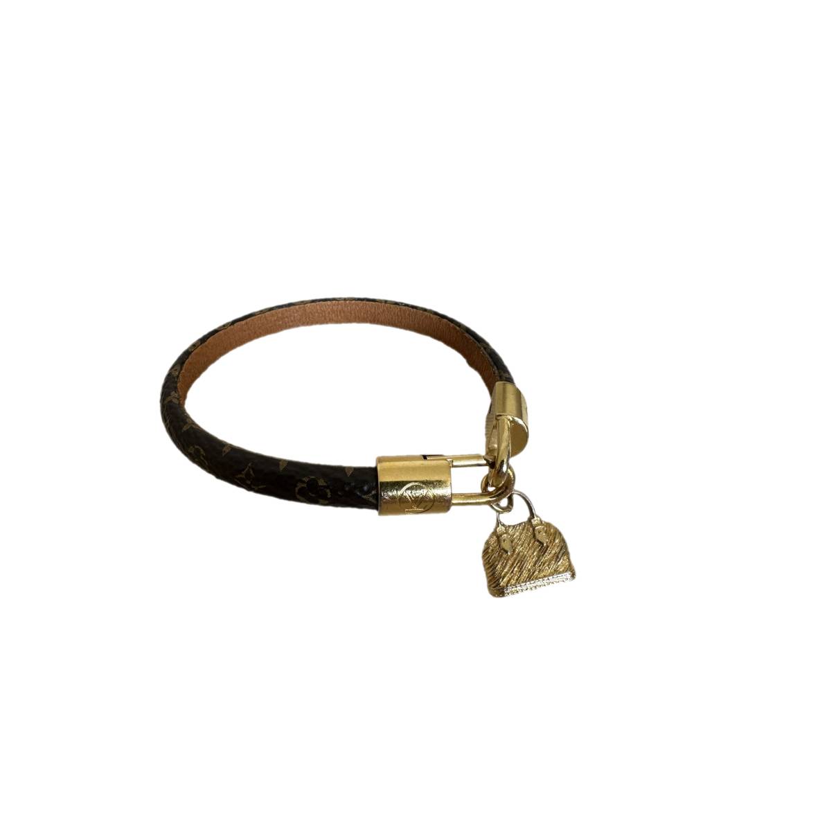 Louis Vuitton Brown Alma Leather Charm Bracelet