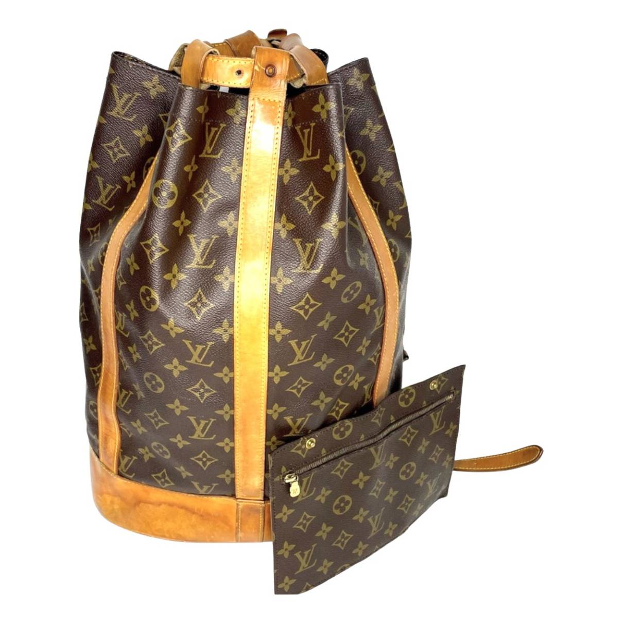 Randonnée patent leather backpack Louis Vuitton Brown in Patent