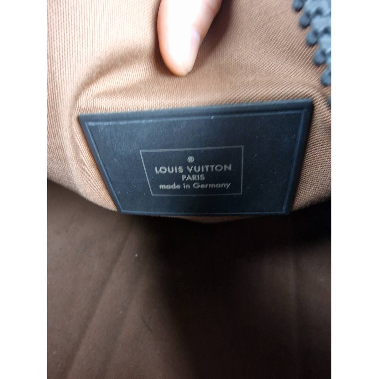 Keepall velvet travel bag Louis Vuitton Brown in Velvet - 18745598