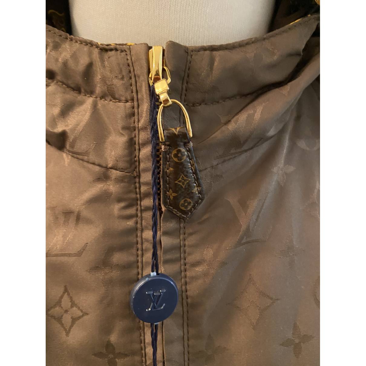 Louis Vuitton, Jackets & Coats, Louis Vuitton Quilted Denim Jacket Sz 36