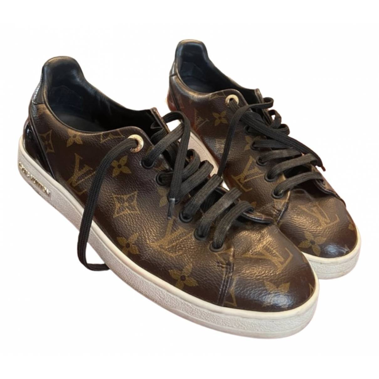 Frontrow pony-style calfskin trainers Louis Vuitton Brown size