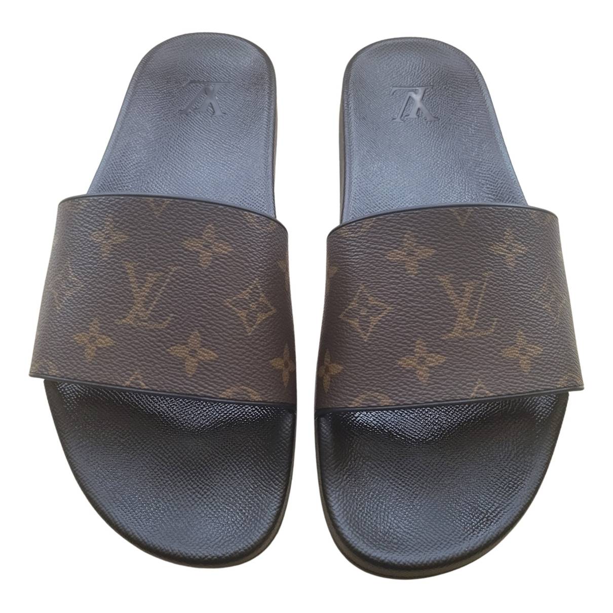 Louis Vuitton LV waterfront mules Brown Rubber ref.203903 - Joli Closet