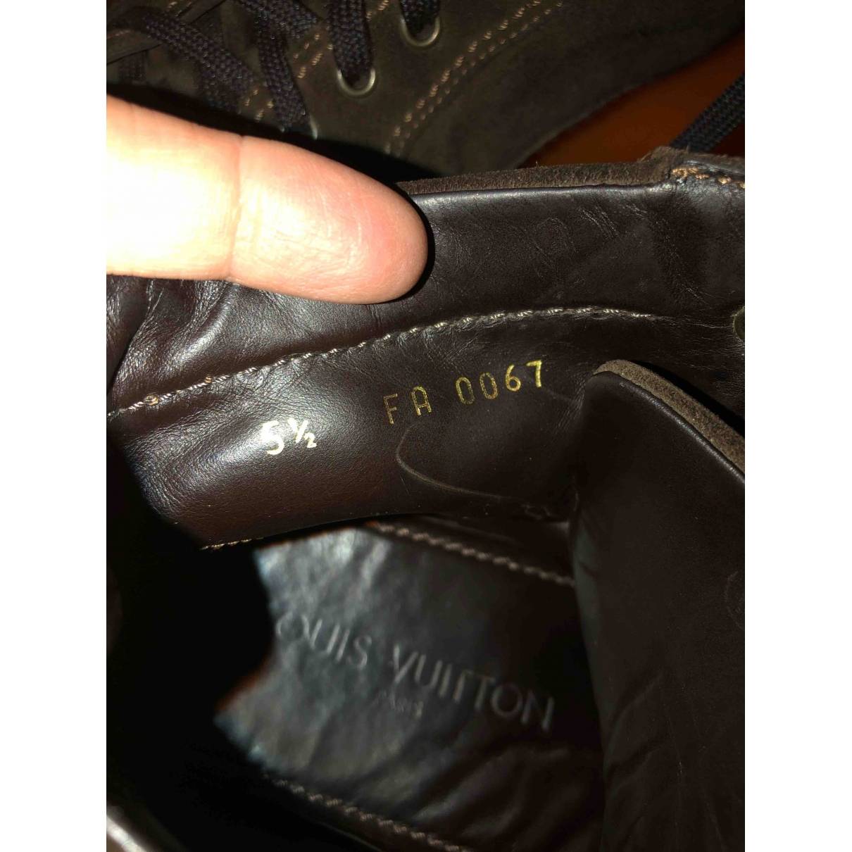 Buy Louis Vuitton Brown Suede Boots online