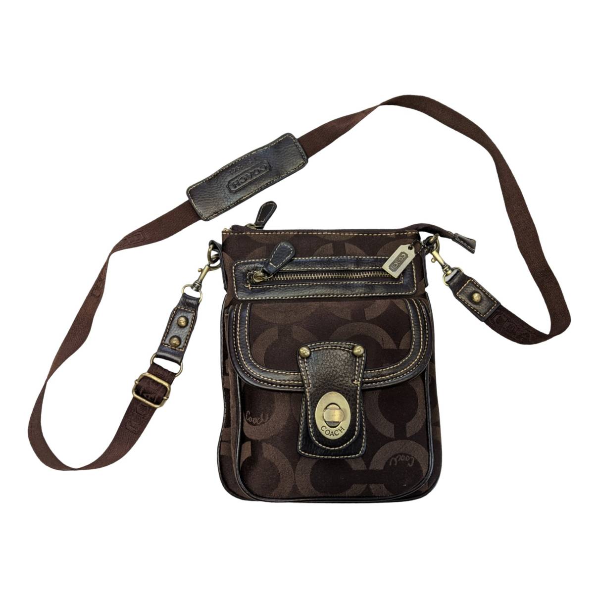 Crossbody bag Coach Brown in Synthetic - 33791538