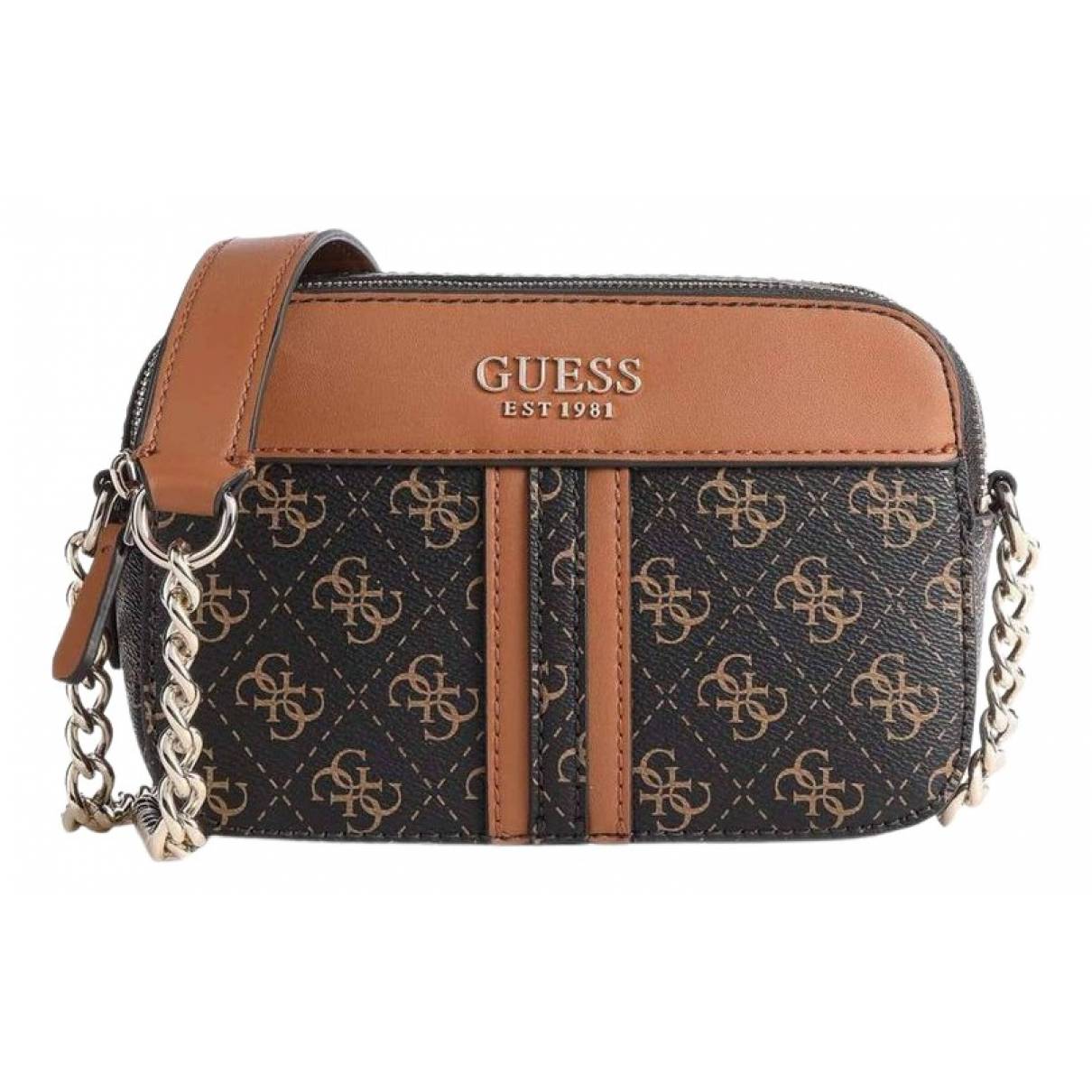 Crossbody bag GUESS Brown in Synthetic - 24537425