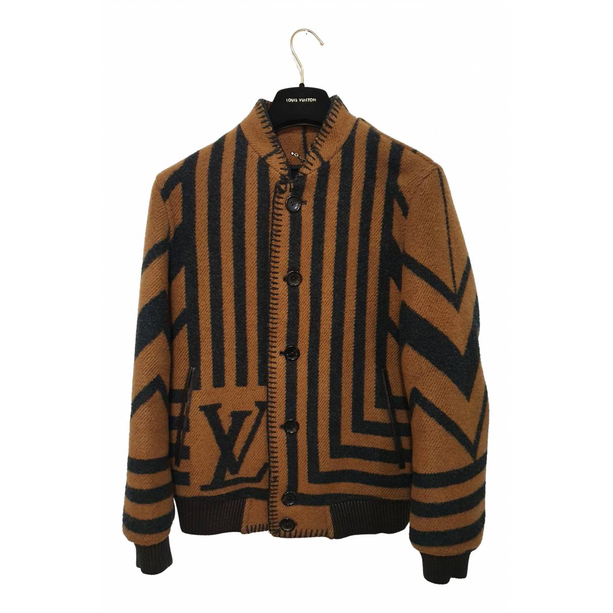 Wool jacket Louis Vuitton Brown size S International in Wool