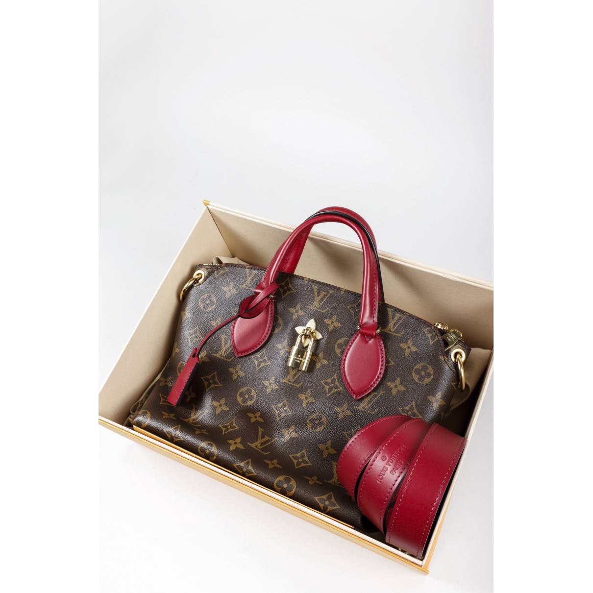 Louis Vuitton Authenticated Flower Tote Handbag