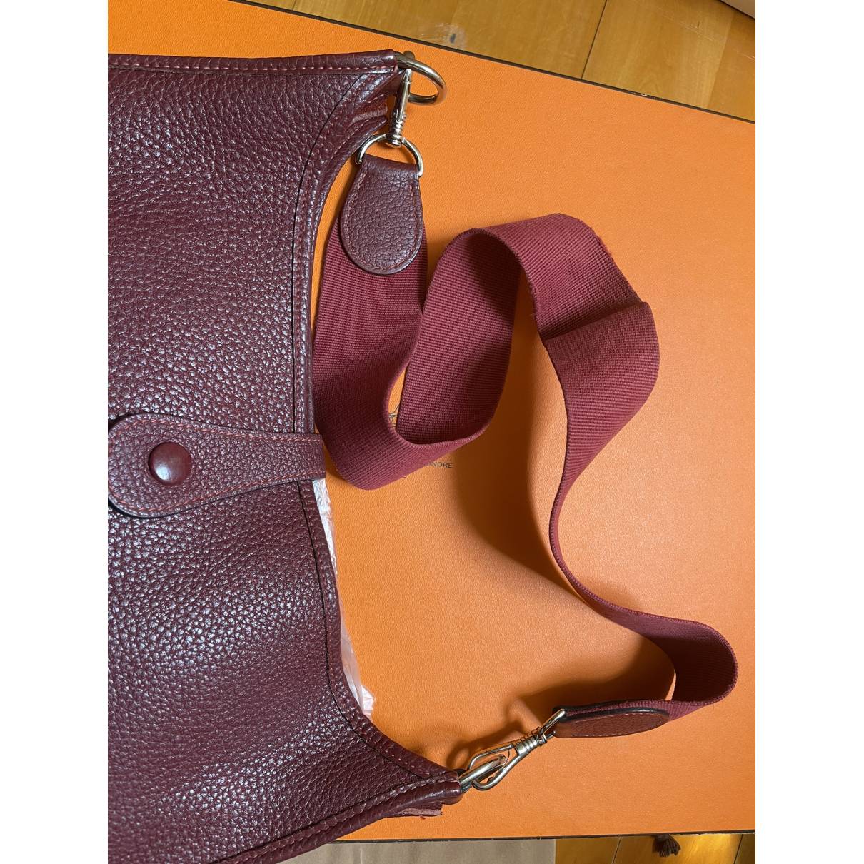 Evelyne leather crossbody bag Hermès - Vintage