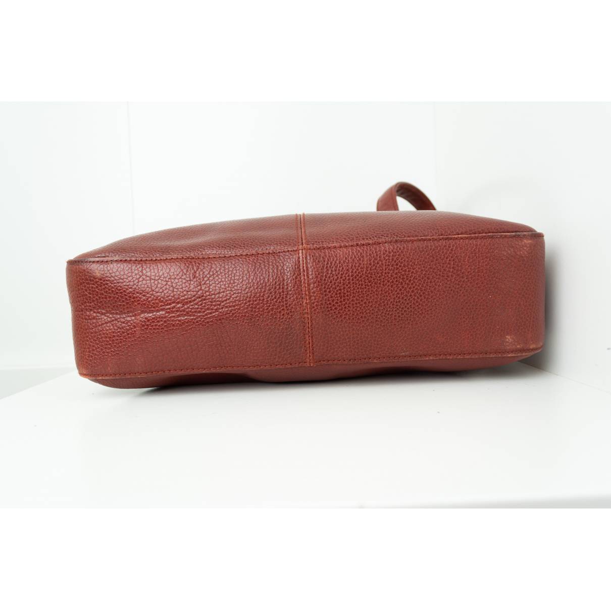 Handbag PICARD Leather Messenger Bags, bag, purple, brown, leather