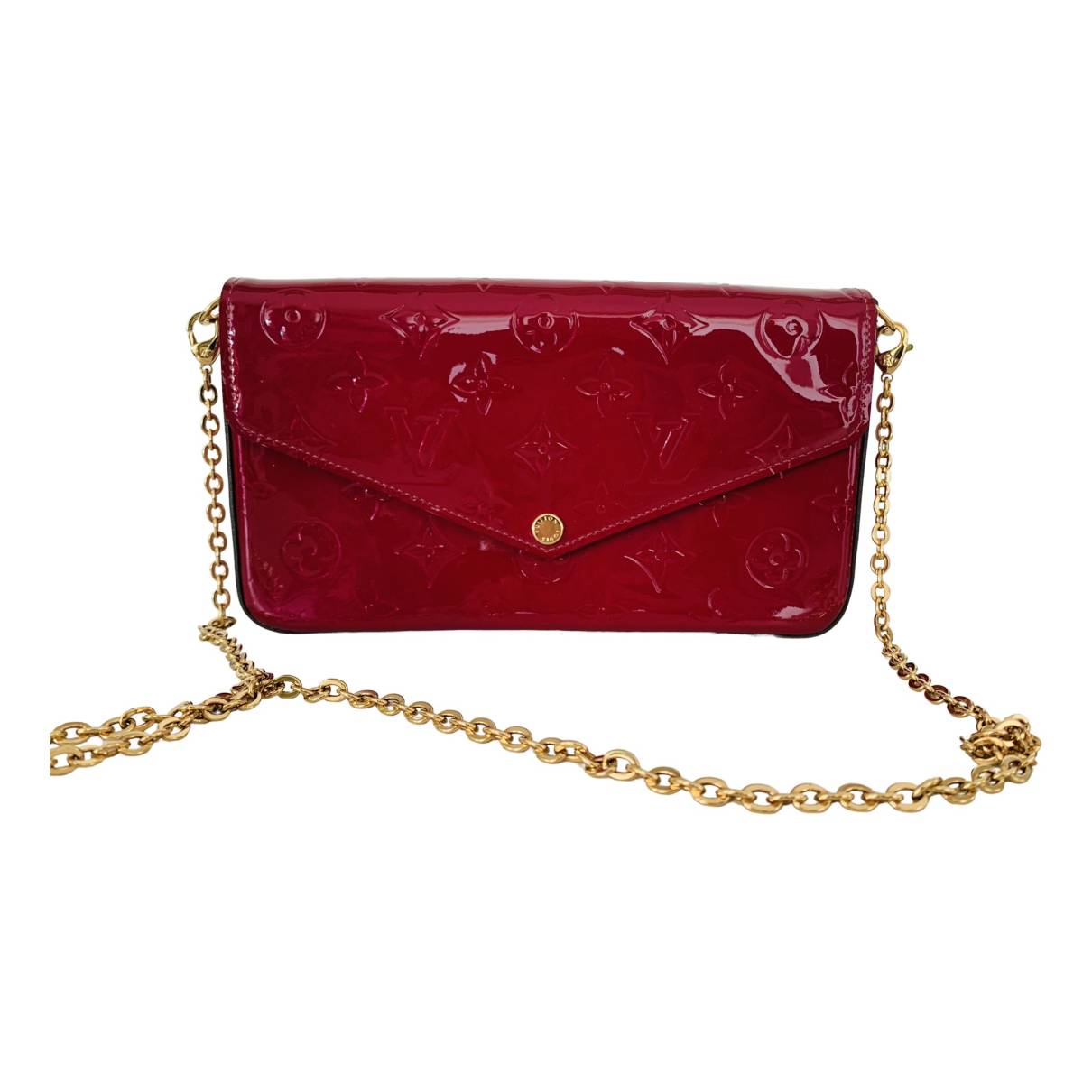 Félicie patent leather crossbody bag Louis Vuitton Burgundy in