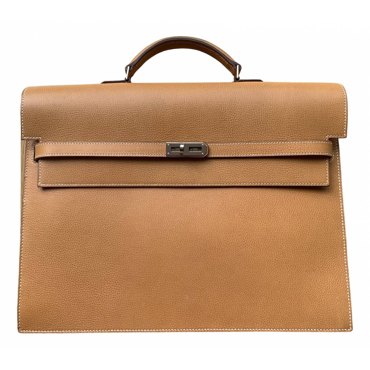 Kelly dépêches leather bag Hermès Camel in Leather - 21714259