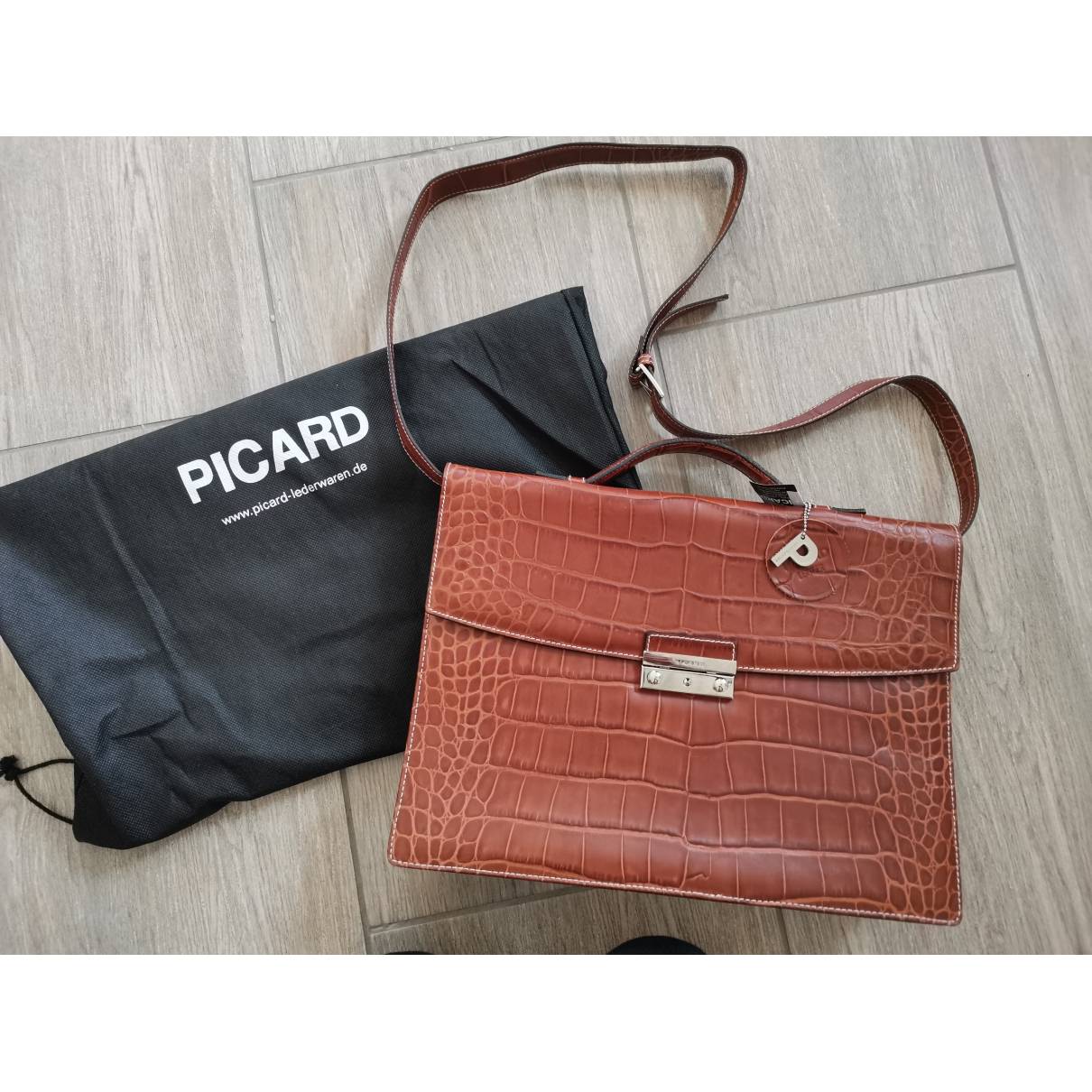 Leather handbag Picard Camel in Leather - 29914956