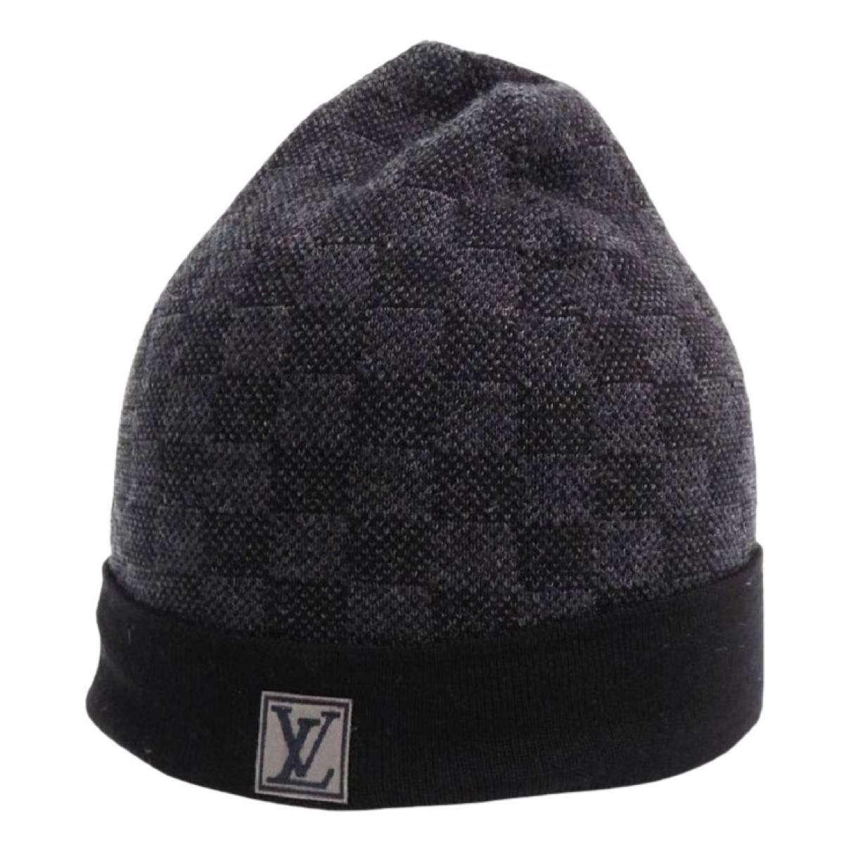 Chapeau / bonnet en laine Louis Vuitton Noir taille 54 cm en Laine -  23350130