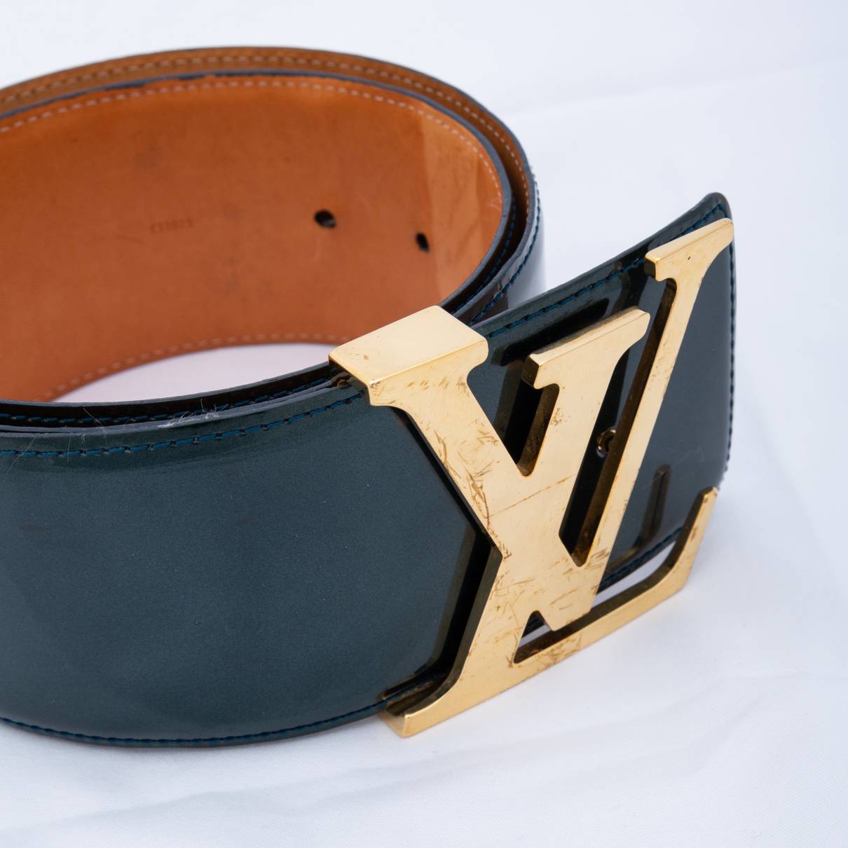 Cinturones Louis vuitton Verde talla 75 cm de en Cuero - 28357723