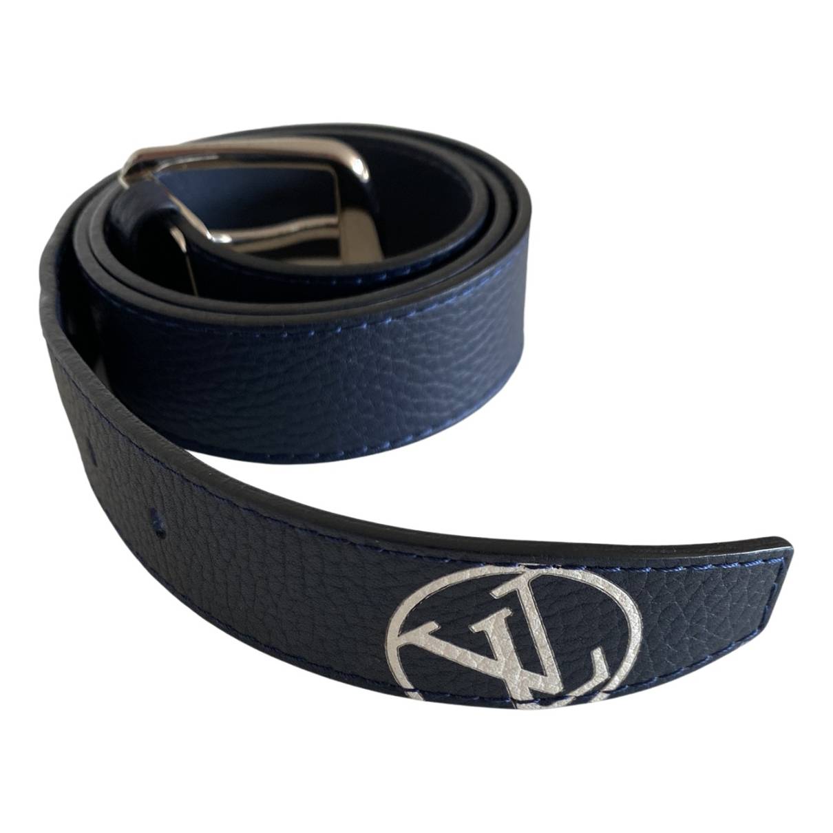 Cinturones Louis vuitton Azul talla 90 cm de en Cuero - 35966534