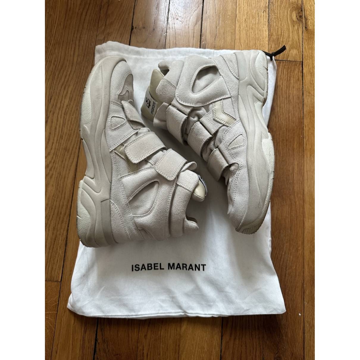 Leather high trainers Isabel Marant