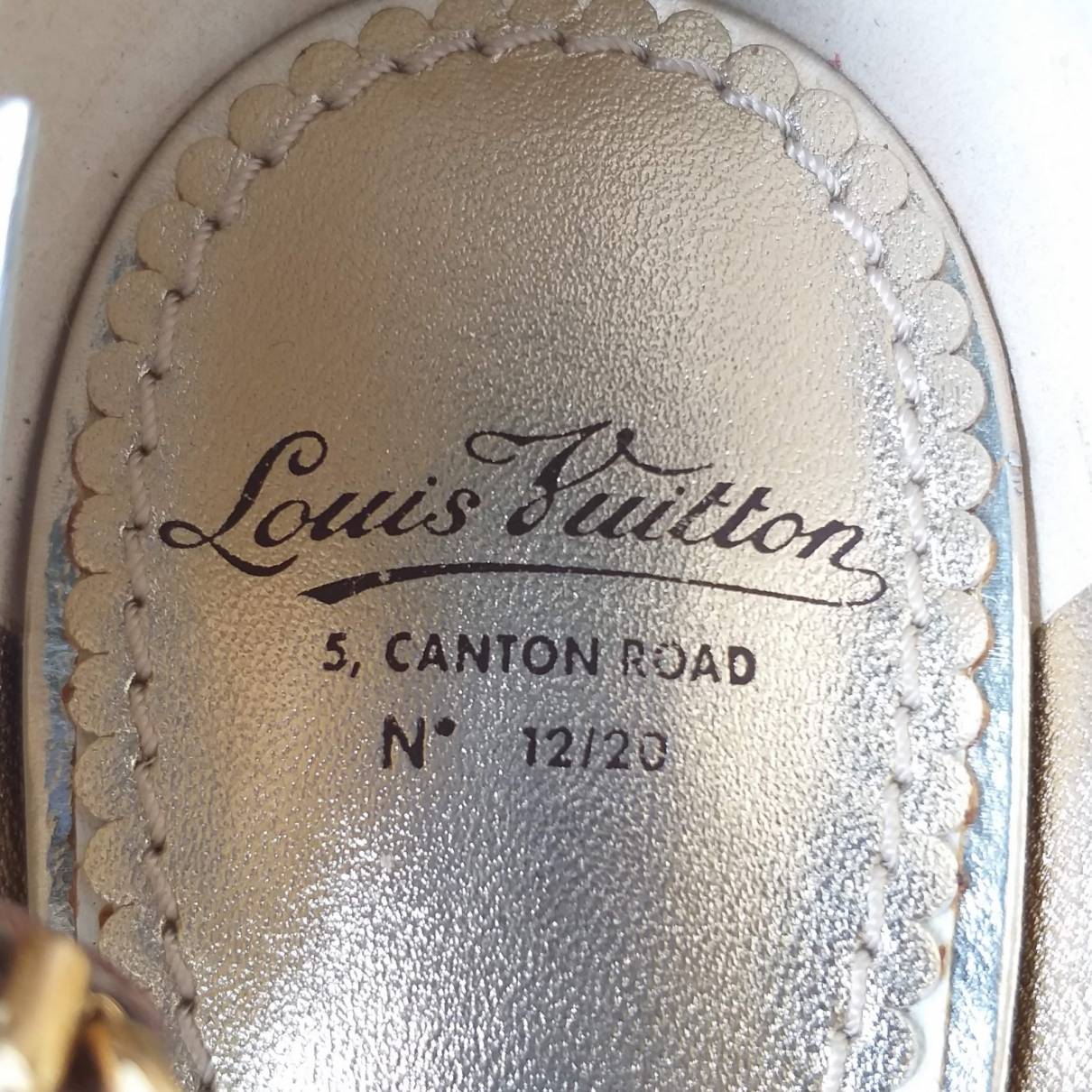 Louis Vuitton, Shoes, Authentic Louis Vuitton Gold Sequin Heels