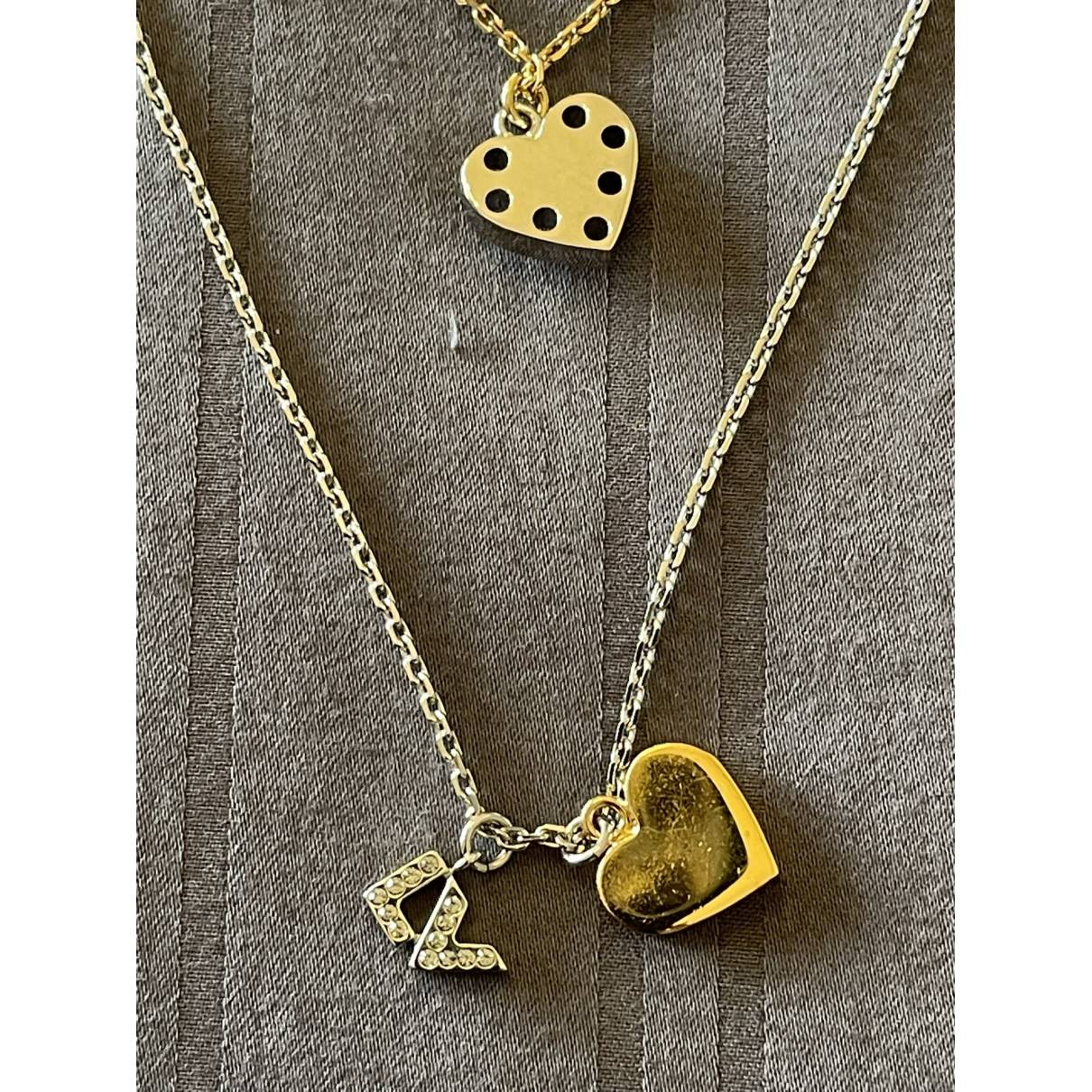 louis vuitton gold heart necklace