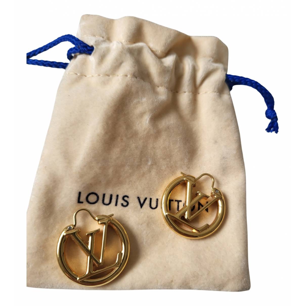 LV Louise PM Earrings in Gold Tone HW