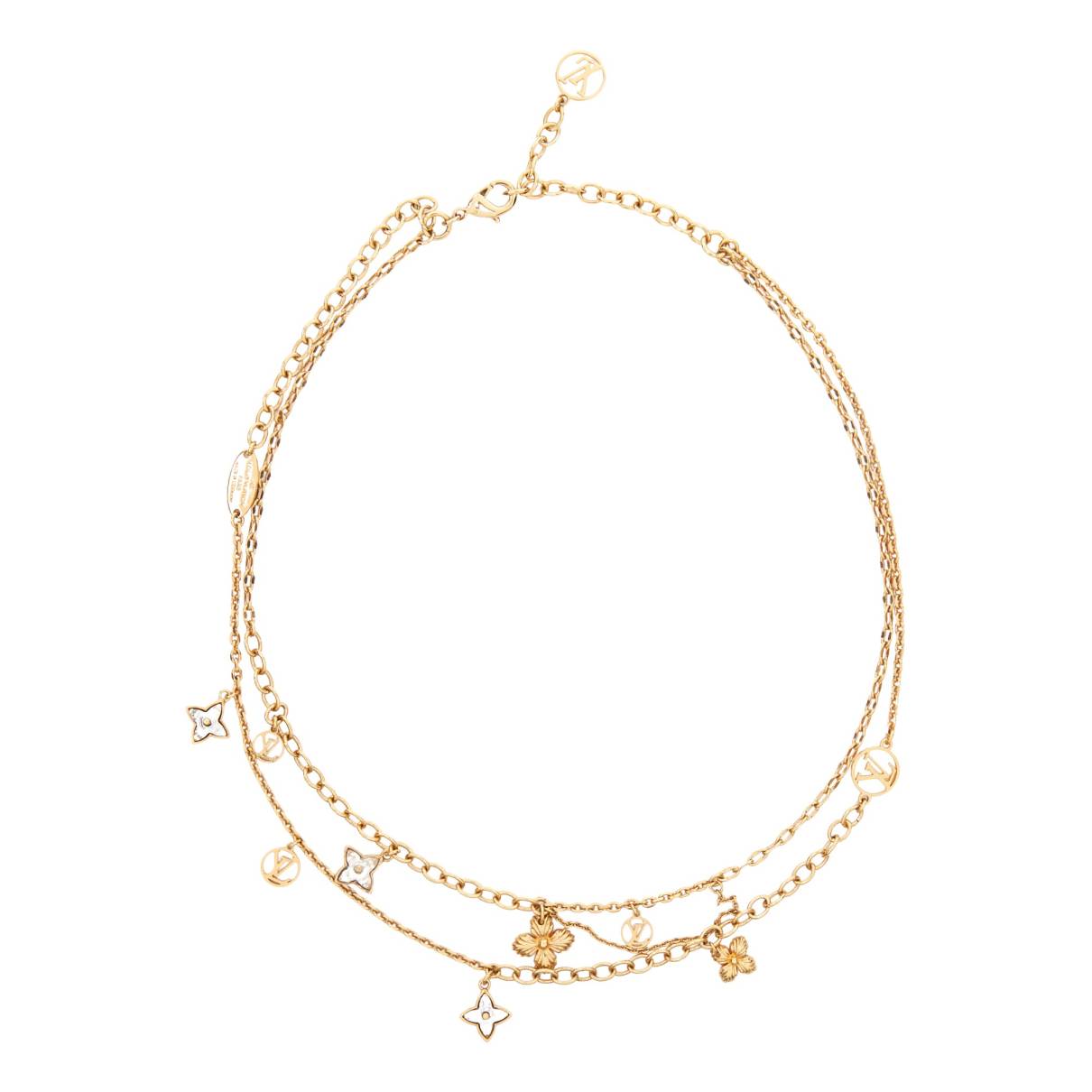 Louis Vuitton Blooming Strass Necklace, Gold