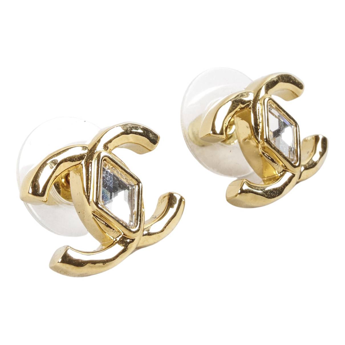 Cc earrings Chanel Gold in Metal - 30494751
